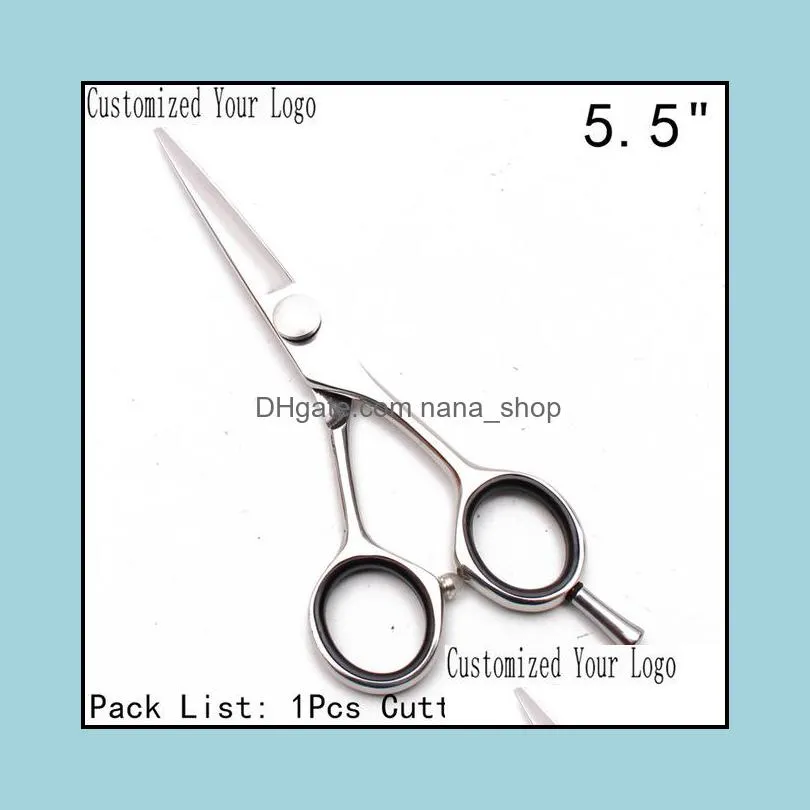 5`` 5.5`` 6`` 7`` customized logo professional human hair hairdressing cutting shears thinning scissors c1021