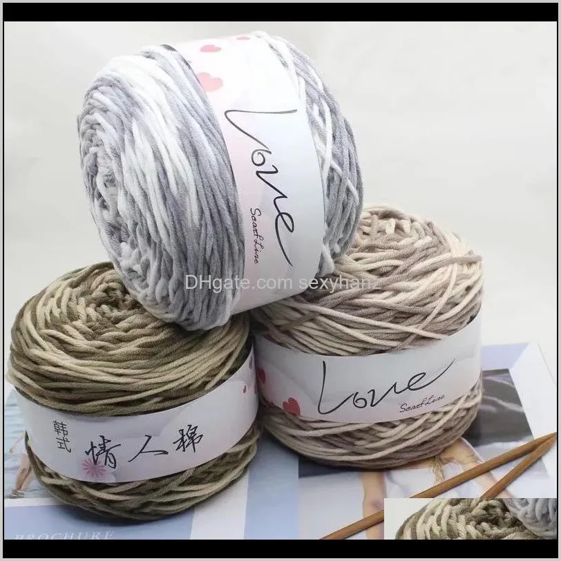 8-strand lover`s cotton 4-pair scarf thread hand knitting diy wool woven scarf men`s and women`s scarf neck coarse wool