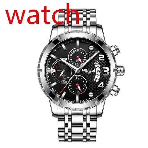 Nibosi Watch Men Relogio Masculino Top Marca Luxo Grande Homens de Quartzo Relógios Impermeáveis ​​WristWatch Masculino Assistir Dropship-2022