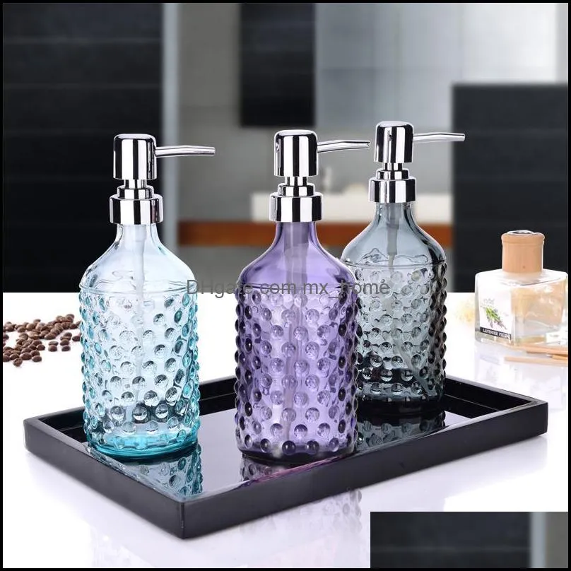 NEWYEARNEW 1piece Glass liquid soap dispensers Emulsion Bottles Latex Bottles Bathroom Accessories Bathroom set Wedding Gift