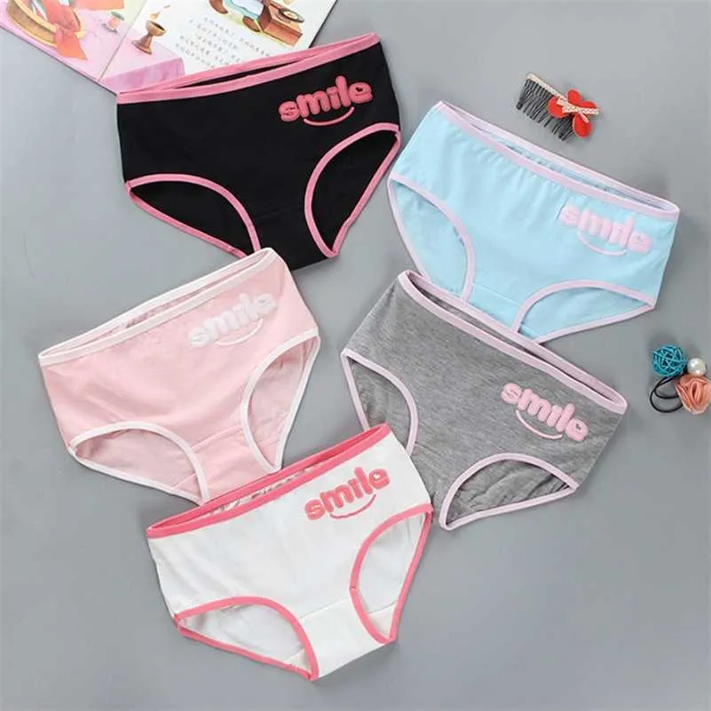 8pcs/Lot cake layer Lace cute girl's underwear Children's cotton candy panties 12-20year Children's Clothing kids underwear 211122