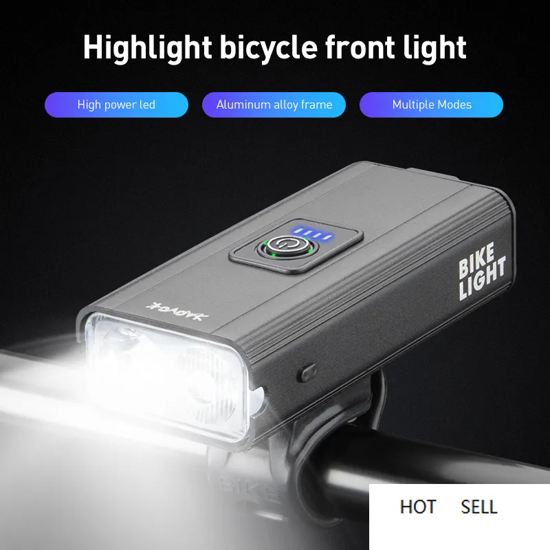 Kapvoe Fahrradbeleuchtung, Scheinwerfer, starkes Licht, wiederaufladbare Taschenlampen, Reitausrüstung