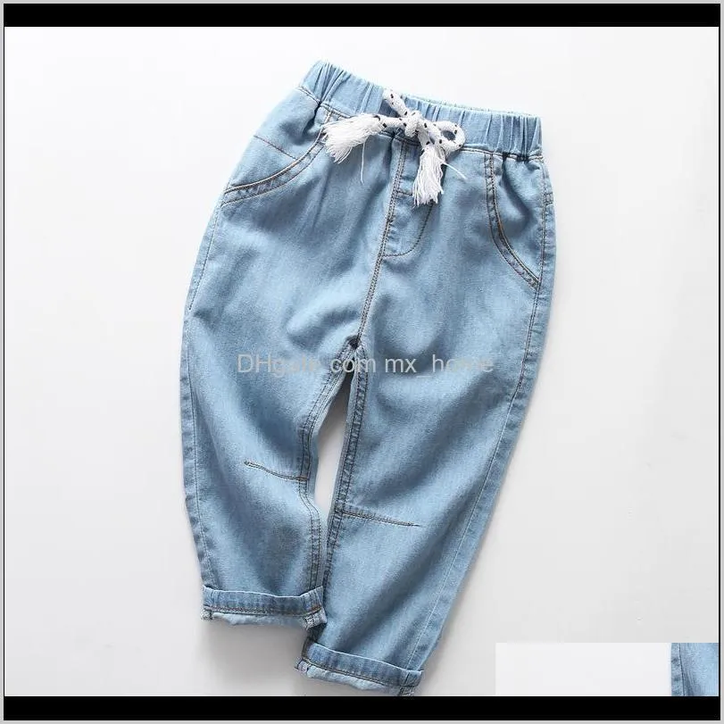 boys girls jeans pants kids denim teen loose cotton pants for jeans kids clothes children trousers 2 3 4 5 6 7 8 9 10 years 201204