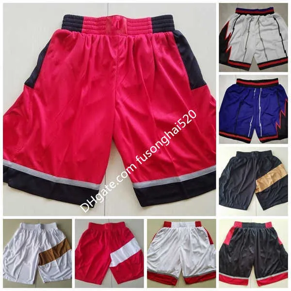 New Fashion Mens Basketball Vince 15 Carter Tracy 1 McGrady Shorts Breathable Pants Team White Red Blue Black Yellow Purple College Short