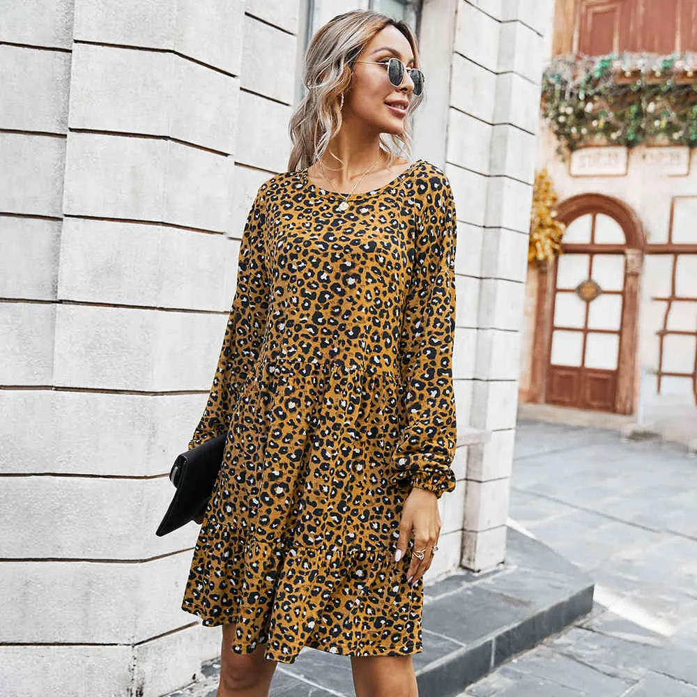 Save Big on Bulk Womens Boho Dresses Leopard Print Boho Long Sleeve Casual  Dresses For Women Autumn/Winter 2024 Best Deals on DHgate