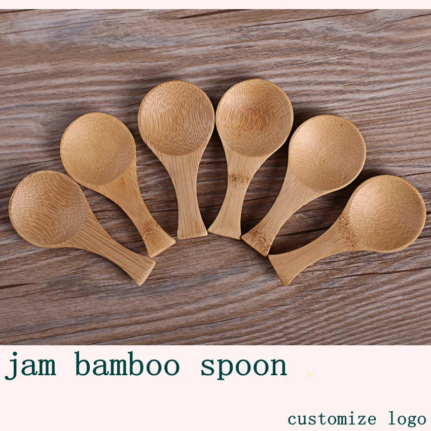 Bamboo Spoons Tea-leaf Spice Seasoning Coffee Honey Measuring Spoon 16*3 and 9*4.2cm Japanese Style Tableware Wood Teaspoon Home LLA755