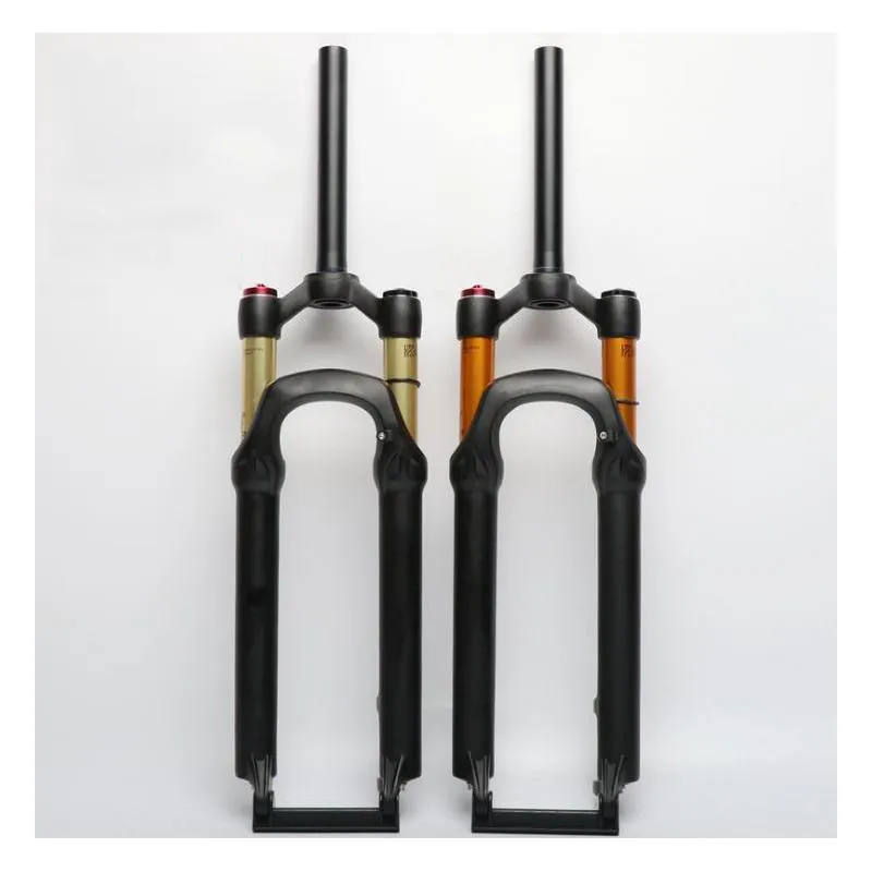 Bike Forks Bicycle Air Fork 26 27.5 ER MTB Mountain Suspension Resilience Shoulder Control Straight Pipe Kashima Inner