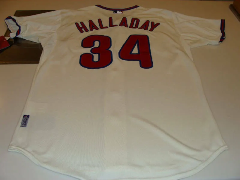 Custom Roy Halladay Jersey Mężczyzn Kobiet Kids Youth Baseball Jersey