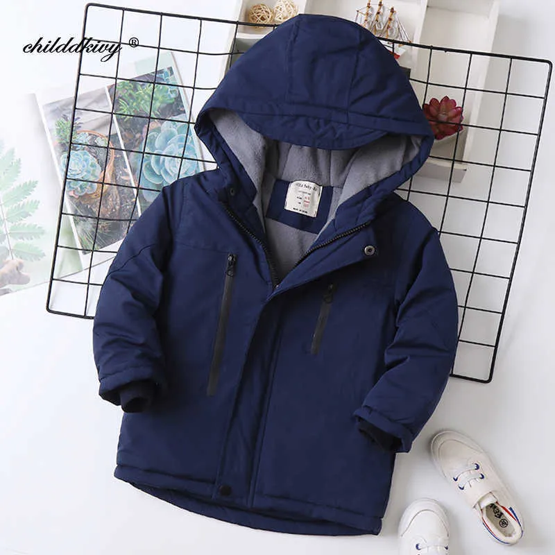 Baby Boys Jacket 2021 Autumn Winter Jackets For Boys Infant Coat Kids Warm Outerwear Coat For Boys Clothes Children Jacket H0909