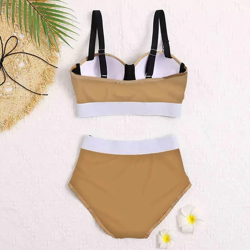 Yeni Bikini Mayo Kadın Marka Marka Takım elbise plaj kıyafeti yaz tek parça seksi bayan g mektup çiçek baskı mayoları215y