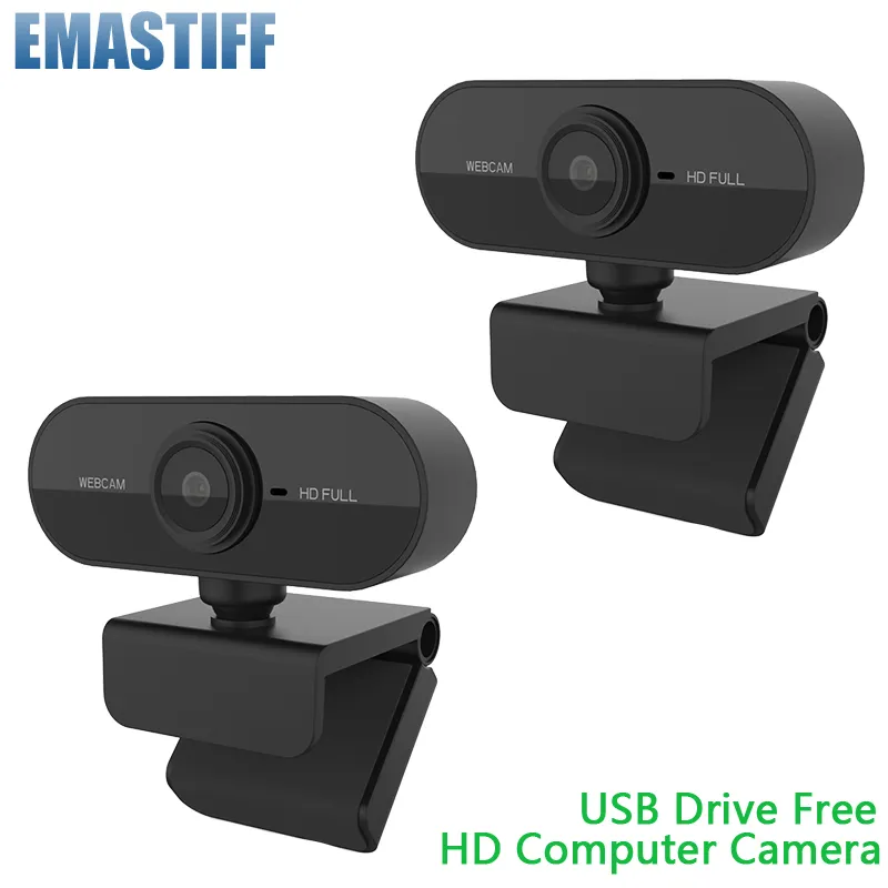 HD 1080P Webcam Mini Computer PC WebCamera with USB Plug Rotatable Cameras Live Broadcast Video Calling Conference Work