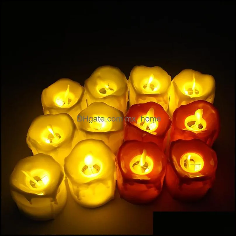 LED Flameless Candle Tea Light Pillar Candle Tealight Battery Operate Candle Lamp Wedding Birthday Party Christmas Decoration VT1722