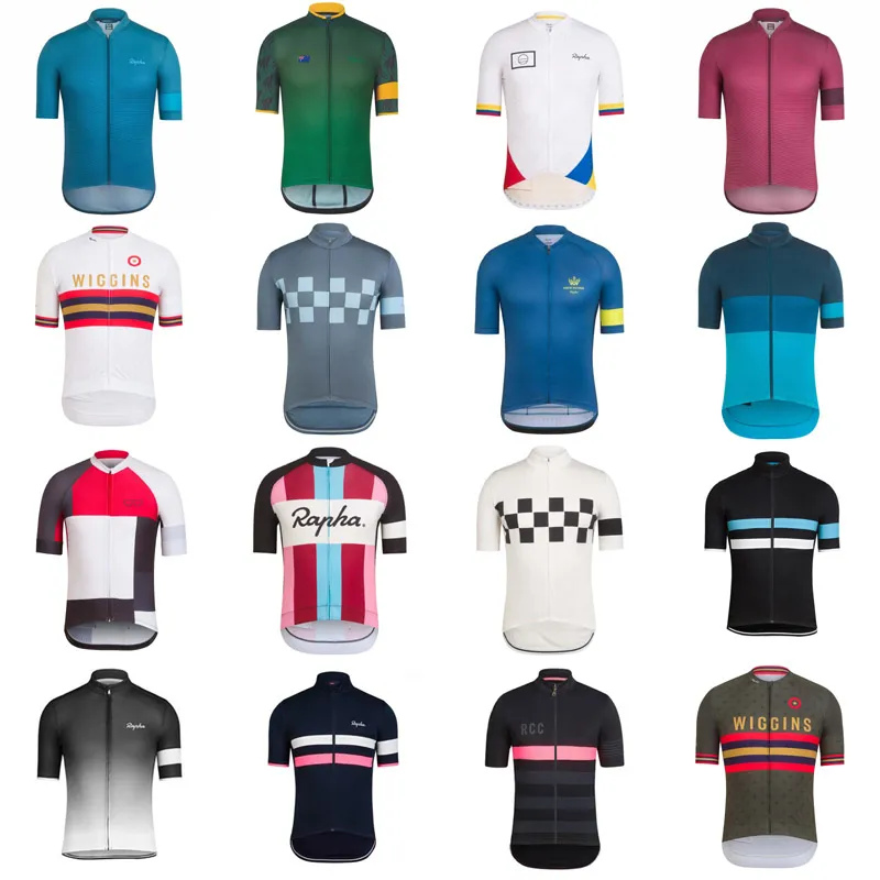 Rapha drużyna męskie krótkie rękawy jazda na rowerze koszulki rowerowe koszule rowerowe wierzchołki letnie oddychające sporty na zewnątrz Maillot S210050705