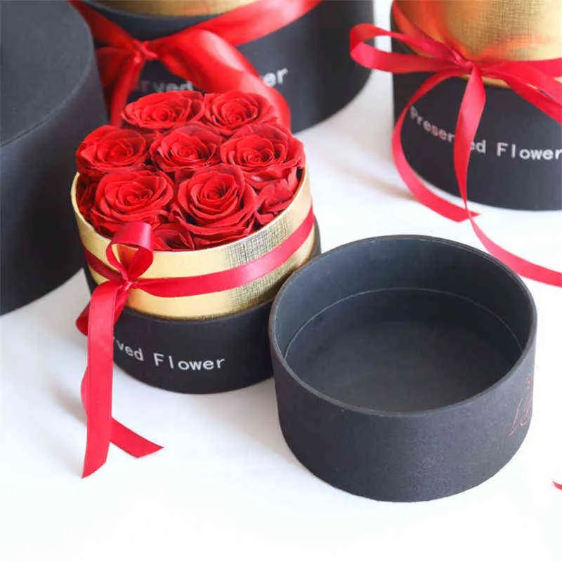 Eeuwige roos in doos, bewaarde echte rozenbloemen met doos, het beste moederdagcadeau, romantische Valentijnsdag
