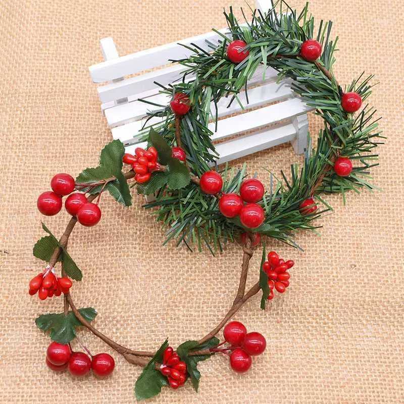 7-9 cm Rattan Noel Çelenk Yapay Çiçekler Garland Kurutulmuş Çiçek Ev Düğün Dekorasyon için DIY Çiçek Çelenkler1