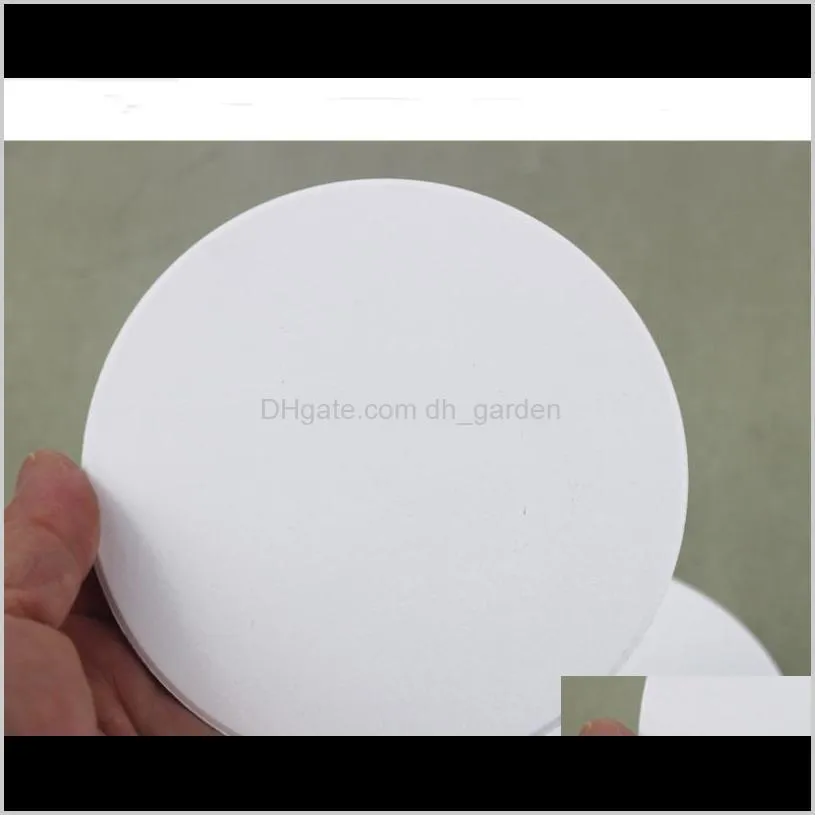 white cup mat ceramics coasters sublimation blank circular ellipse square many styles durable eco friendly sn2151