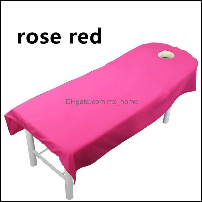 Sheets & Sets Beauty Bedsheet Cosmetic Bed Sheet Cover Massage Treatment Soft Supplies SPA Table With Hole Multi Color