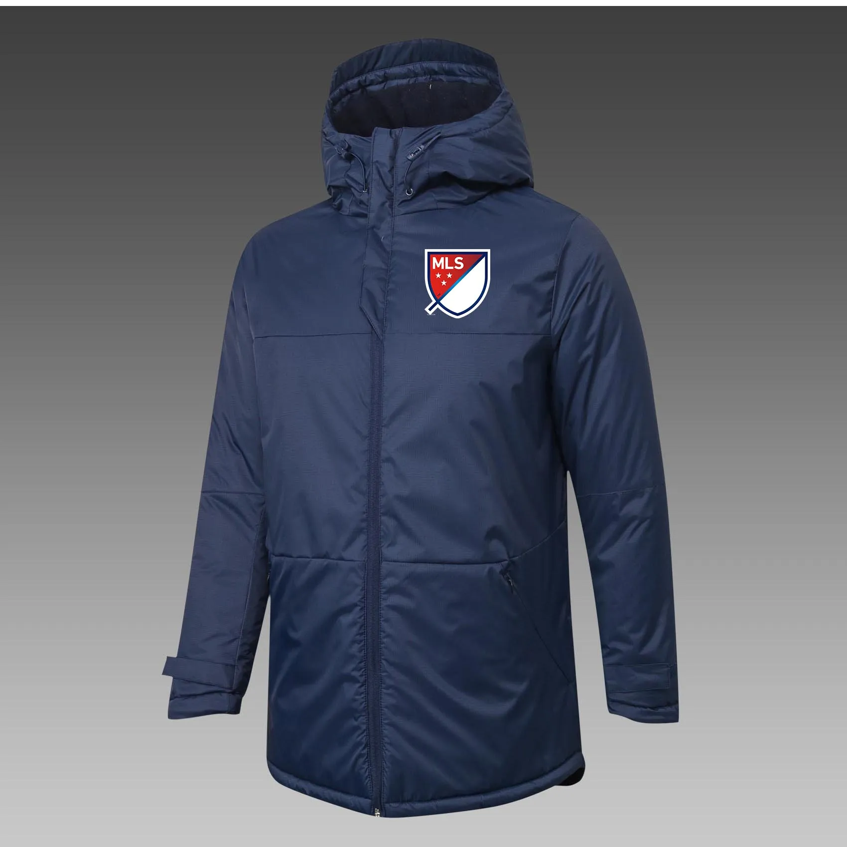 Cappotto sportivo per il tempo libero da uomo della Major League Down Winter Outdoor Capispalla Parka Emblemi della squadra personalizzati