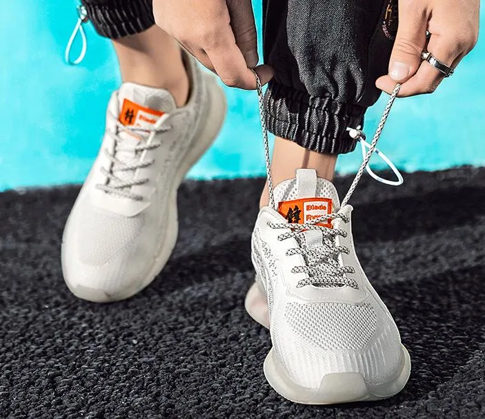 Scarpe Da Uomo 2022 Primavera Casual Sport Deodorante Uomo Volante Scarpa Traspirante In Rete Intrecciata Tendenza A02 Da 18 13 DHgate