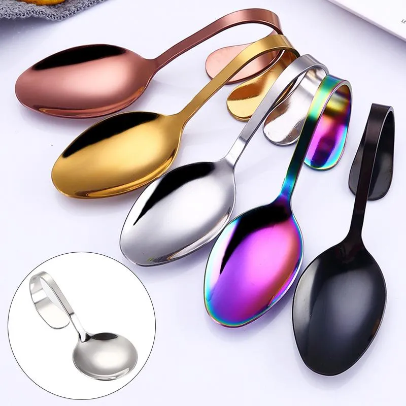 Soup Spoon Promotions Bent Soup Spoon Promotion Curved Handle Tableware
