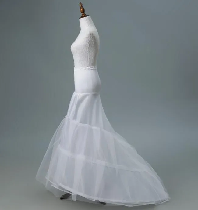 2021 Seksowna sukienka ślubna jedna obręcz halkalina na sukienki syrenki Flounted Petticoats Slip Akcesoria ślubne 215Q