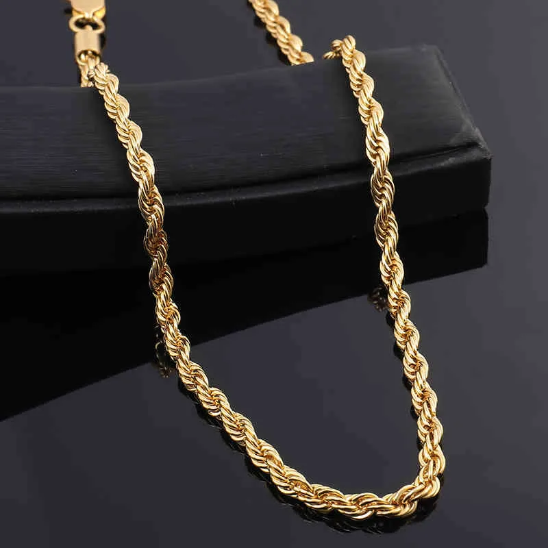 HIPHOP Sieraden Solid 18K Geel Goud Rose Gold Gevuld Mannen 1.15mm 1.45mm 18 inch Diamond Cut Tope Ketting Ketting