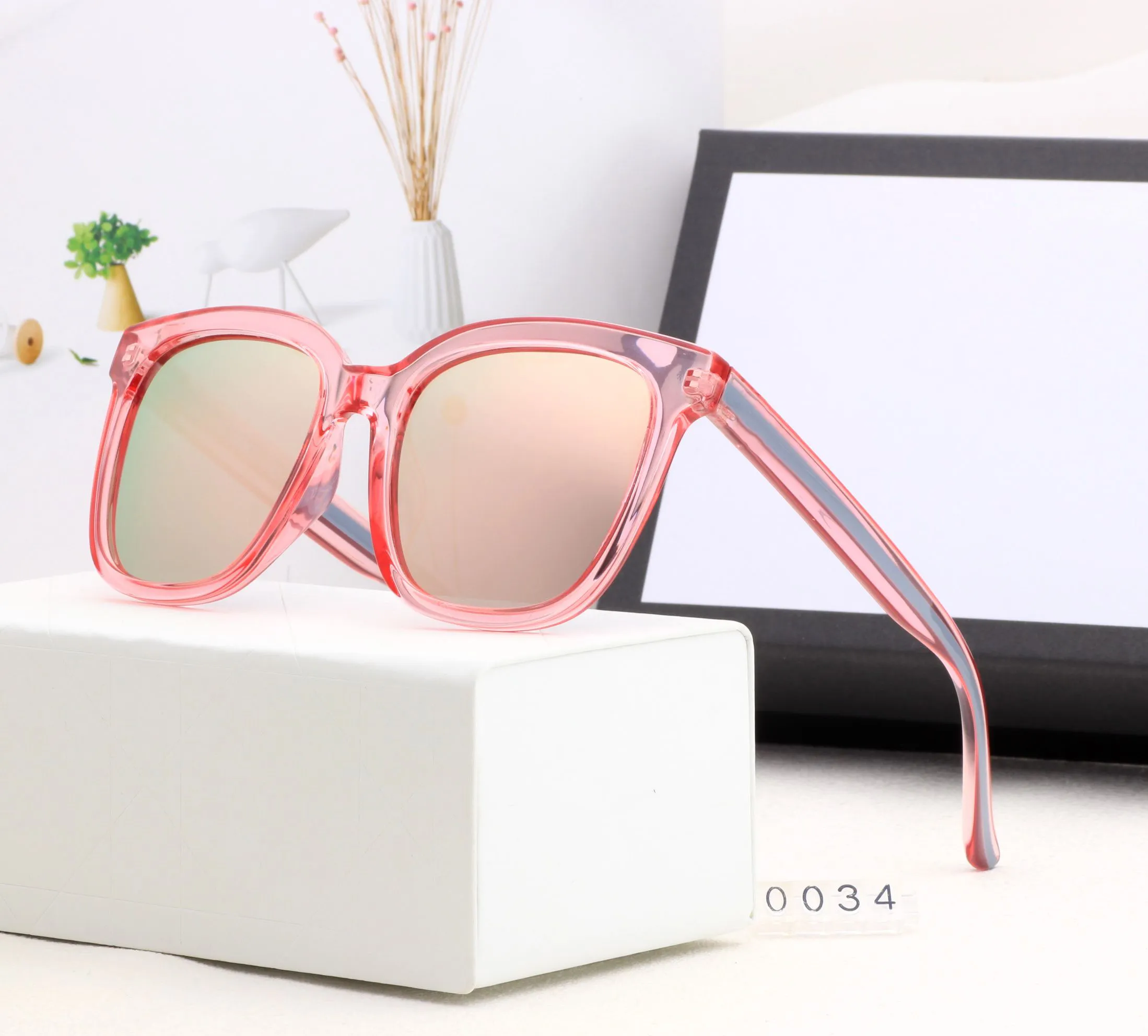 남성 디자이너 선글라스 여성 고급 태양 안경 도금 정사각형 프레임 브랜드 레트로 편광 goggle occhiali da sole firmati 옵션
