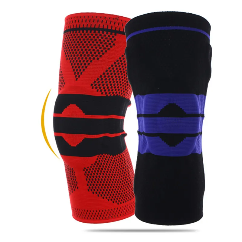 Nylon siliconen basketbal knie pads bergbeklimmen patella outdoor fietsen compressie sport beschermende uitrusting