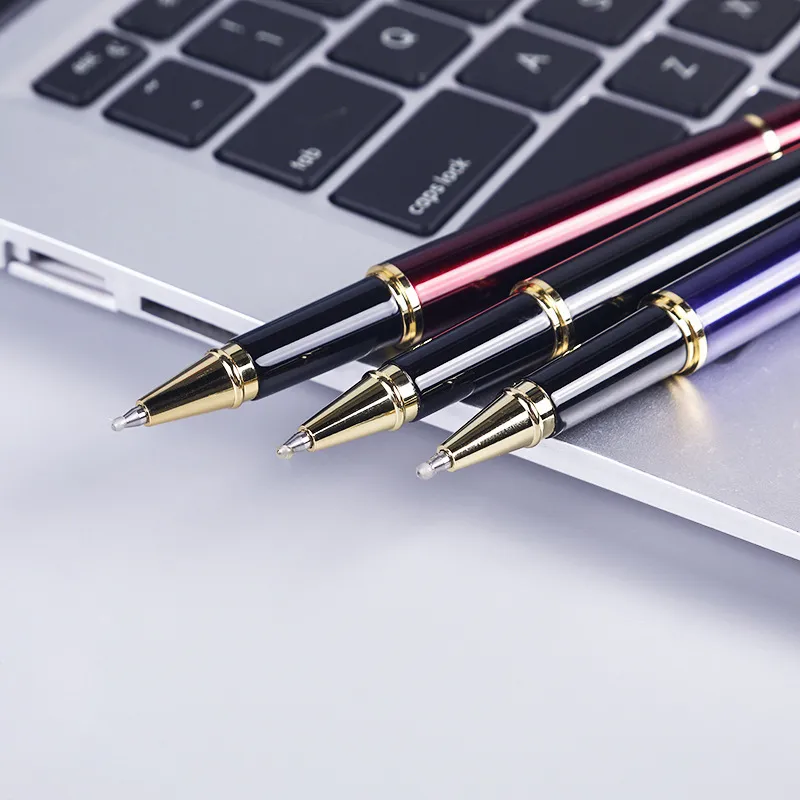 Top quality Classic Business Metal Signature Pen Student Teacher Writing Gift School Office Advertising Ballpoint Pens