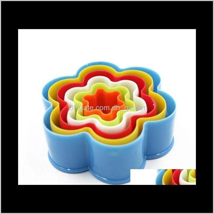 plastic  mold cookie cutter mold set multi size different shape colorful biscuit cutters mousse mold sn1935