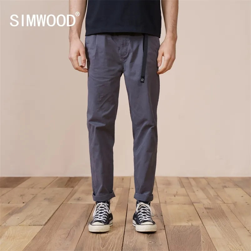Spring Loose Tapered Ankle-length Pants Men Casual Hip Hop Streetwear Plus Size Trousers Quality Clothing 210715