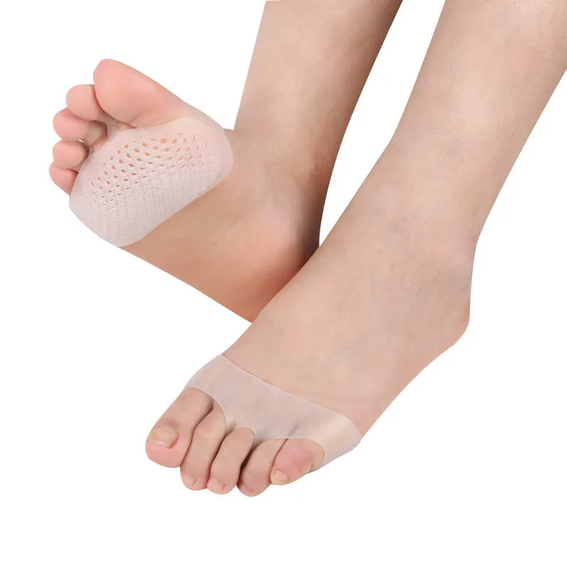 العناية بالقدم تنفس لينة سيليكون هلام تو منصات عالية الكعب صدمة المضادة للانزلاق مقاومة metatarsal السادة 3 ألوان في المخزون