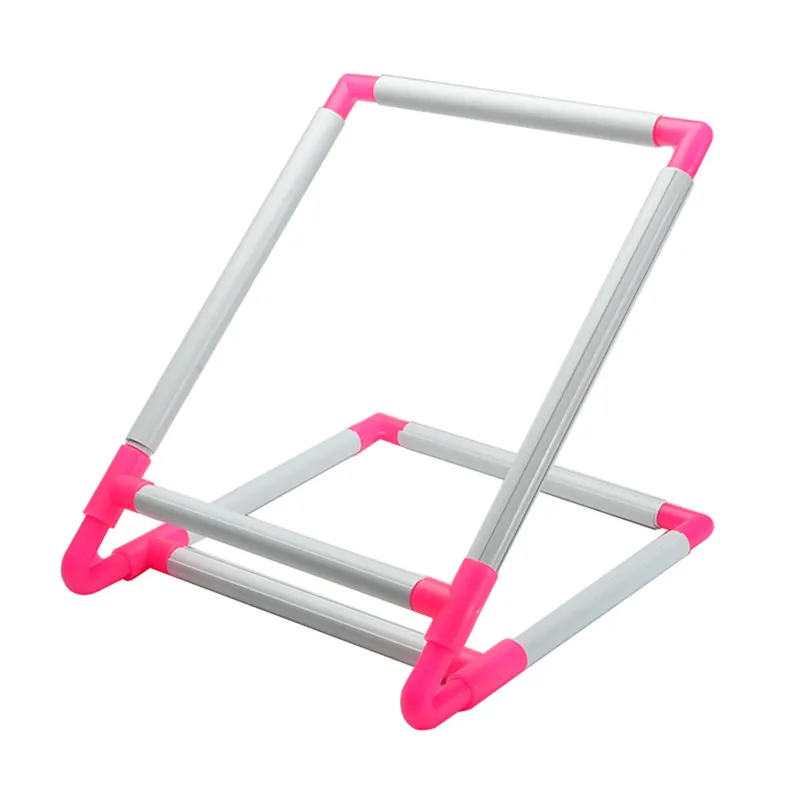 Broderier Frame Praktisk Universal Clip Plastic Cross Stitch Hoop Stand Holder Support Rack DIY Craft Handheld Tool