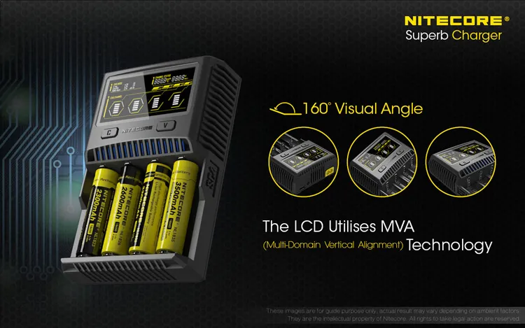 2017 Hottest AC 100-240V 50/60HZ Nitecore Intellicharger SC4 