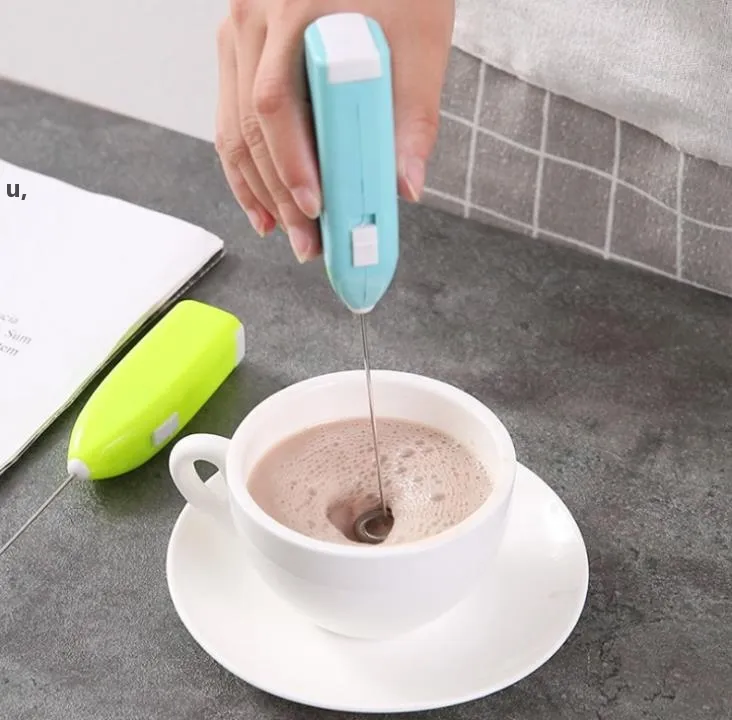 Elektrikli süt froother aletleri Otomatik krem ​​kırbaç kahve sallamak karıştırıcı elektrikli el yapımı cappuccino kahve-yumurta çırpıcı içecek seewayrrf13003