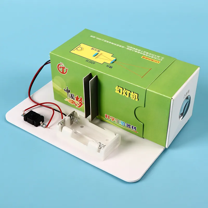 Küçük Çocuklar ve İlkokul Öğrencileri Bilimsel Deneysel Materyaller Eğitim Ev Yapımı Slayt Projektör Projektör Bilimi