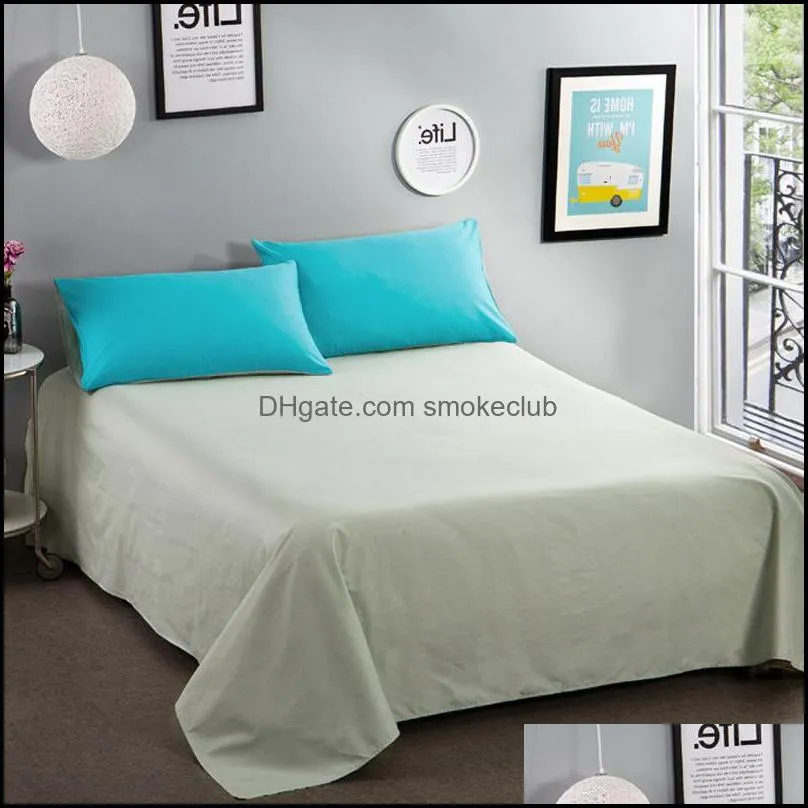 Bedding Sets Pure Color Cotton Sheets, Single-piece Double Mattresses, Single Student Dormitory Beds, El Singles, Doubles