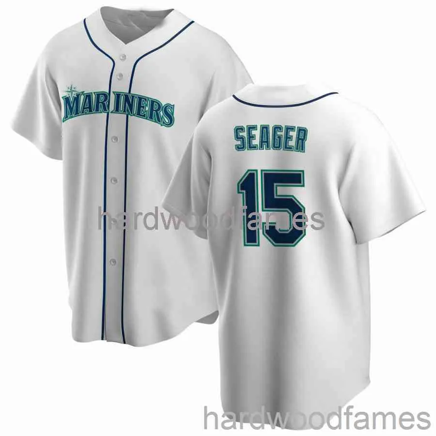 Benutzerdefinierte Kyle Seager #15 Jersey genäht Männer Frauen Jugend Kind Baseball Jersey XS-6XL