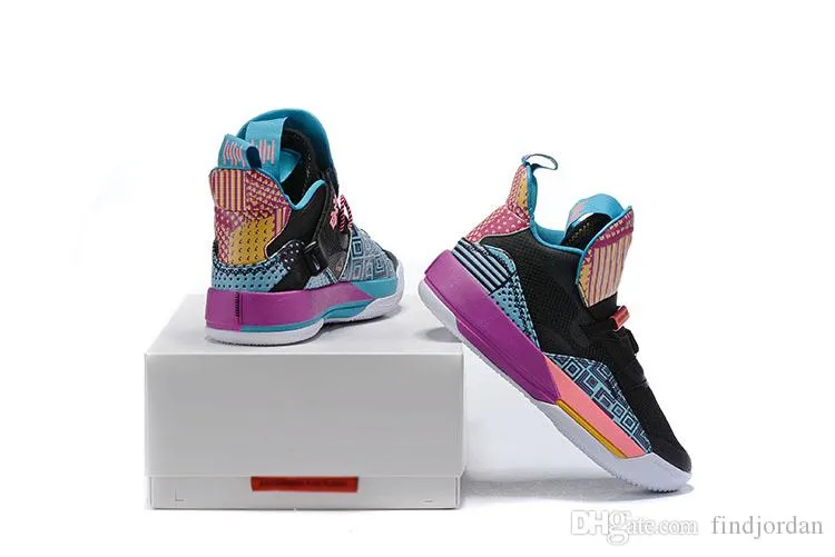 New Style 33 XXXIII Black Month Basketball Sports Shoes Purple Multicolor Mens Sneakers Trainers With Box