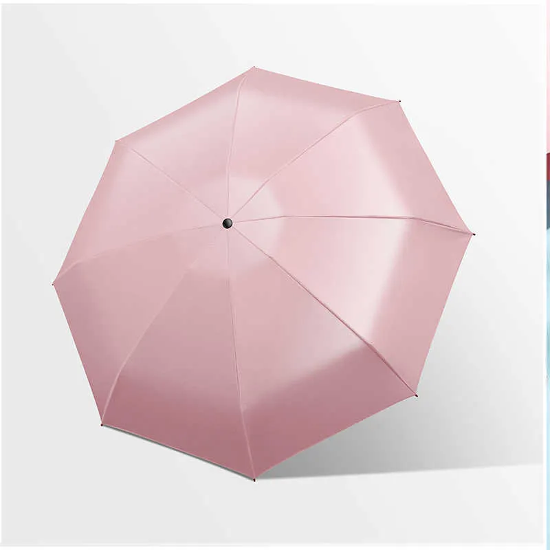 Sun Paraply Protection UV Folding Kvinna Shade Rain Dual-Använd kapsel Kompakt bärbar ficka 210626