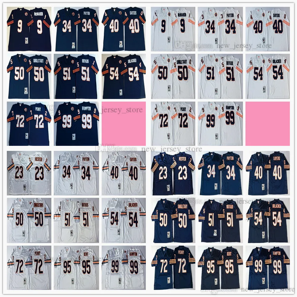 NCAA Vintage 75th Retro College Football Jerseys Stitched Blue White Jersey 001