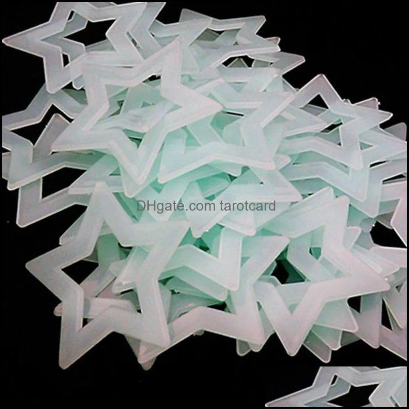 40pcs/lot Luminous Wall Stickers Glow In The Dark Stars Stickers Decals For Kids Baby Room Home Decor Colorful Fluorescent Star