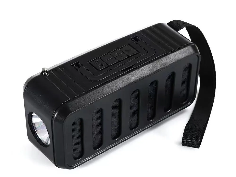 J123 Altoparlanti wireless Bluetooth Mini chiamata Super Bass portatile Ricevi con luce FM Flashligt mp3 Funzione di ricarica a energia solare