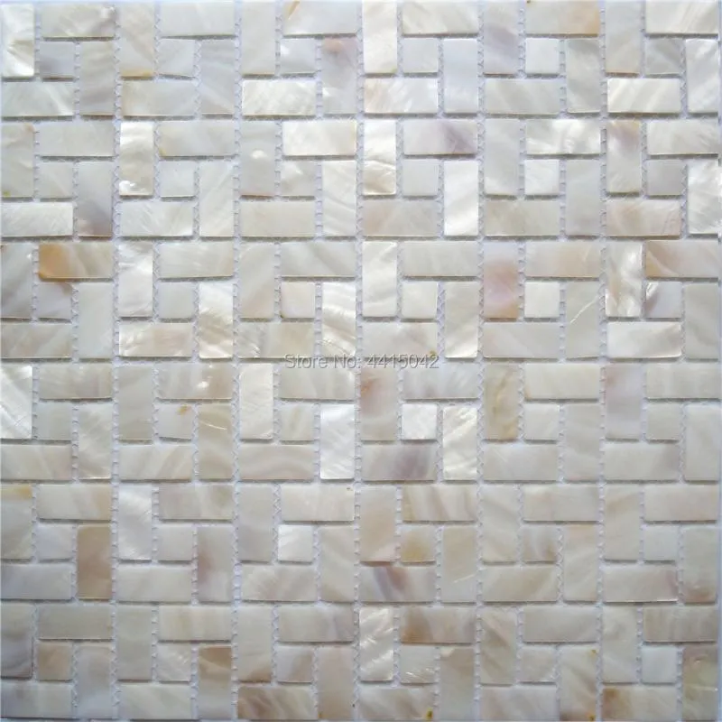 Papéis de parede Mãe natural de pérola mosaico para decoração de casa Backsplash e casa de banho 1 metro quadrado / lote AL104