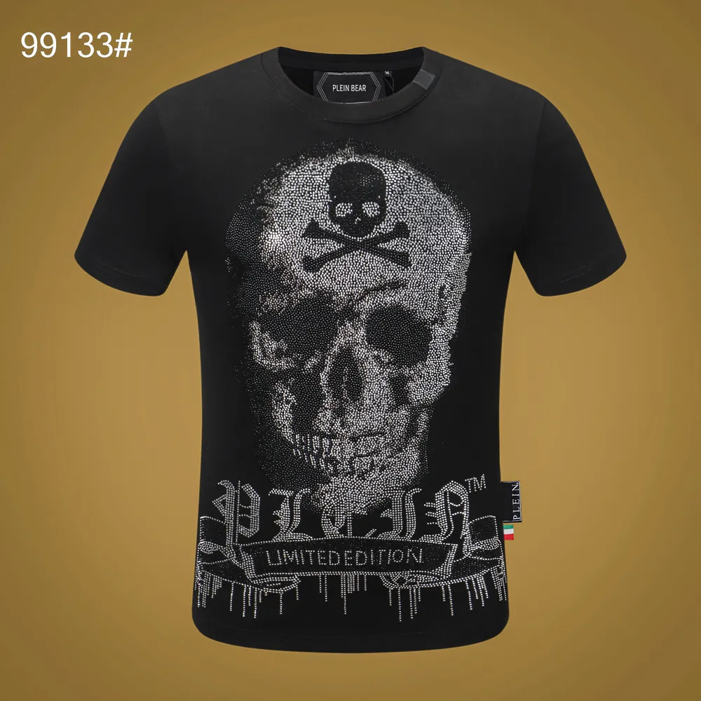 PLEIN BEAR T SHIRT Mens Designer Tshirts Brand Clothing Rhinestone Skull Men T-shirts Classical High Quality Hip Hop Streetwear Tshirt Casual Top Tees PB 11266