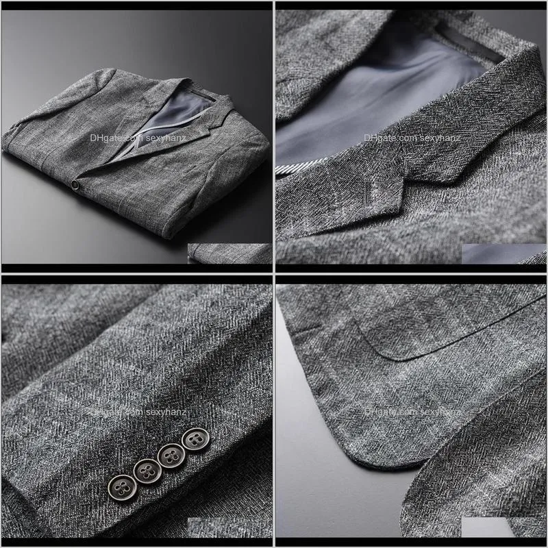 minglu men casual linen suit summer thin plus size 4xl slim fit grey blazer man cotton and linen male suit brand clothing1