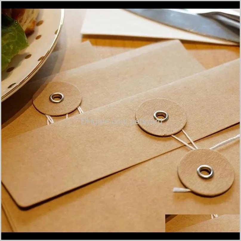vintage kraft paper envelopes for party wedding invitations greeting card envelope gift cards