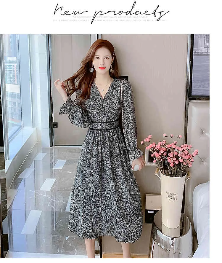 3COLOUR★V-neck floral chiffon dress ワンピース 37 DHgate.com:Elegant Floral Chiffon Dress - V-Neck A-Line