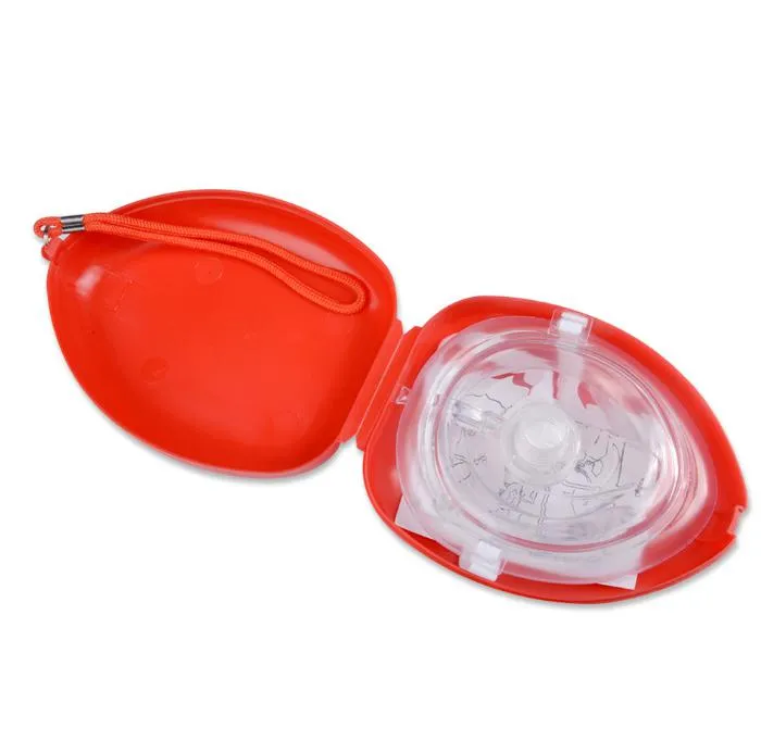 Masque facial RCR à valve unidirectionnelle jetable 2021 pour urgence, MASQUE FACIAL DE FORMATION AUX PREMIERS SOINS, SAC DE PREMIERS SOINS