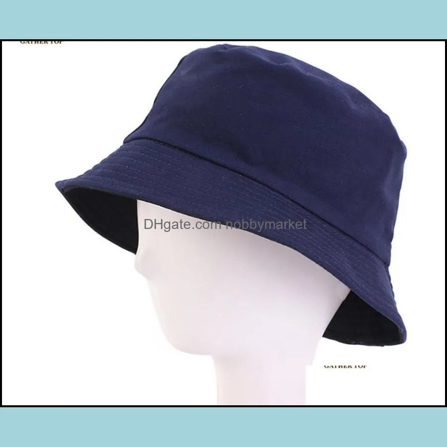 2020 New Bucket Hat For Men and Women Fashion Simple Pure color Women Cotton Hat New Autumn Spring Fisherman Hat Sun Caps